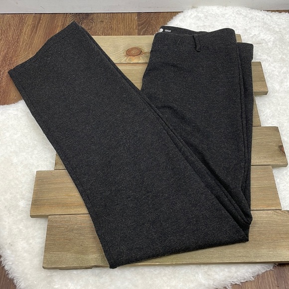 Betabrand Straight-Leg Classic Dress Pant Yoga Pants Charcoal Petite - Picture 2 of 6